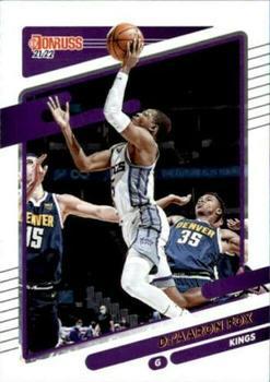 #126 De'Aaron Fox - Sacramento Kings - 2021-22 Donruss Basketball