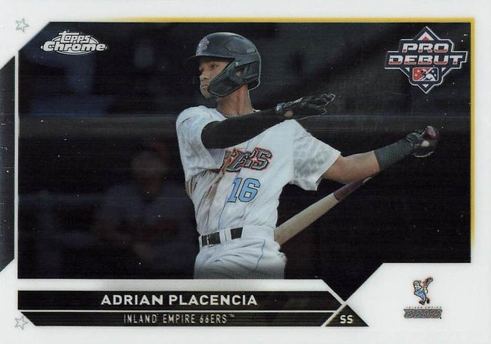 #PDC-126 Adrian Placencia - Inland Empire 66ers - 2023 Topps Pro Debut - Chrome Baseball