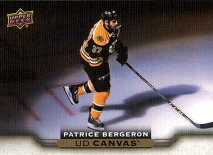 #C126 Patrice Bergeron - Boston Bruins - 2015-16 Upper Deck - UD Canvas Hockey
