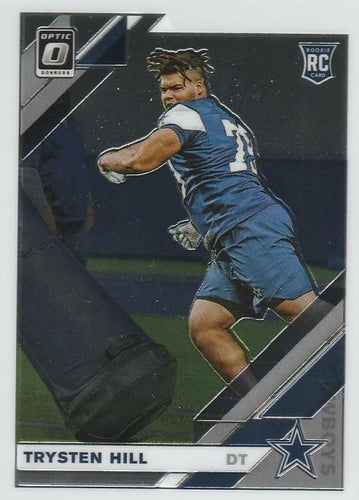 #127 Trysten Hill - Dallas Cowboys - 2019 Donruss Optic Football