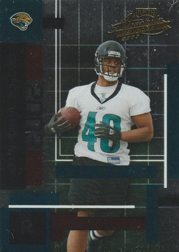 #127 George Wrighster - Jacksonville Jaguars - 2003 Playoff Absolute Memorabilia Football