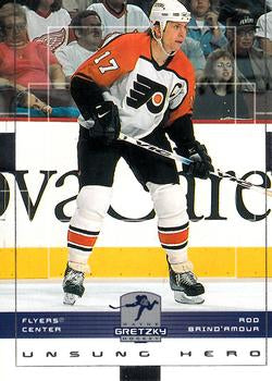 #127 Rod Brind'Amour - Philadelphia Flyers - 1999-00 Upper Deck Wayne Gretzky Hockey