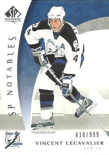 #127 Vincent Lecavalier - Tampa Bay Lightning - 2005-06 SP Authentic Hockey