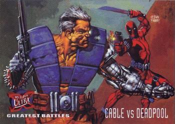 #127 Cable vs. Deadpool - 1995 Fleer Ultra X-Men