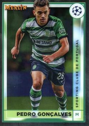 #127 Pedro Gonçalves - Sporting Clube de Portugal - 2022-23 Merlin Chrome UEFA Club Competitions Soccer