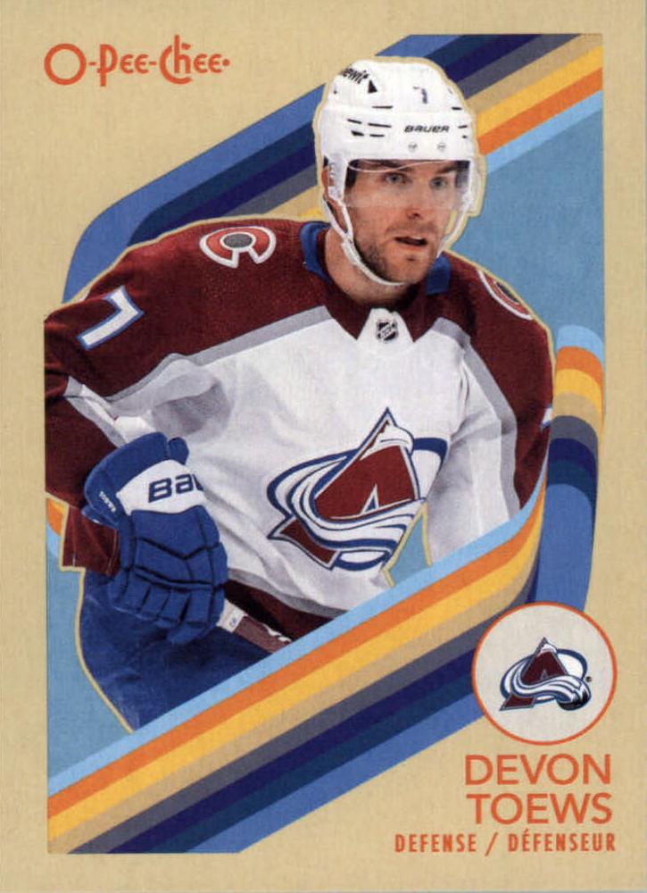 #127 Devon Toews - Colorado Avalanche - 2023-24 O-Pee-Chee - Retro Hockey