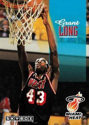 #127 Grant Long - Miami Heat - 1992-93 SkyBox Basketball