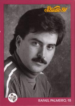 #127 Rafael Palmeiro - Texas Rangers - 1991 Studio Baseball