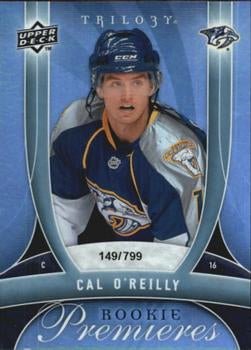 #127 Cal O'Reilly - Nashville Predators - 2009-10 Upper Deck Trilogy Hockey