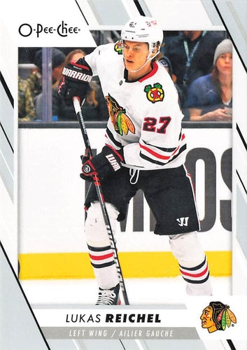 #128 Lukas Reichel - Chicago Blackhawks - 2023-24 O-Pee-Chee Hockey