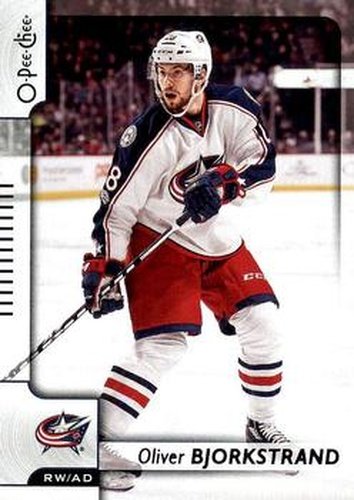 #128 Oliver Bjorkstrand - Columbus Blue Jackets - 2017-18 O-Pee-Chee Hockey
