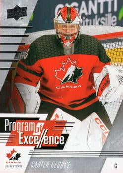 #128 Carter George - Canada - 2024 Upper Deck Team Canada Juniors Hockey