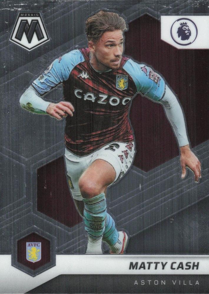#128 Matty Cash - Aston Villa - 2021-22 Panini Mosaic Premier League Soccer
