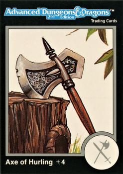 #128 Axe of Hurling +4 - 1991 TSR Advanced Dungeons & Dragons - Silver