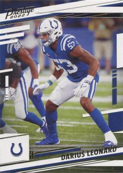 #128 Darius Leonard - Indianapolis Colts - 2022 Panini Prestige Football