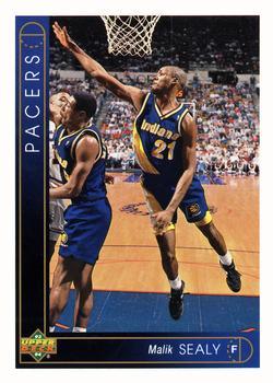 #128 Malik Sealy - Indiana Pacers - 1993-94 Upper Deck Basketball