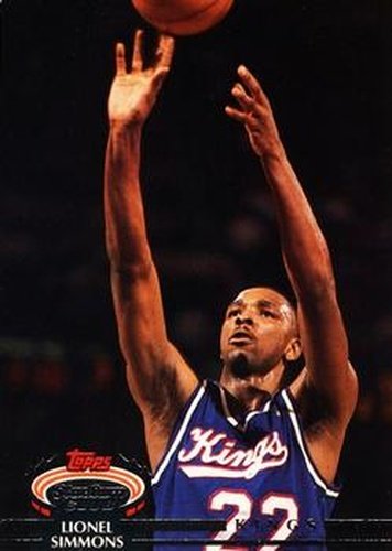 #128 Lionel Simmons - Sacramento Kings - 1992-93 Stadium Club Basketball