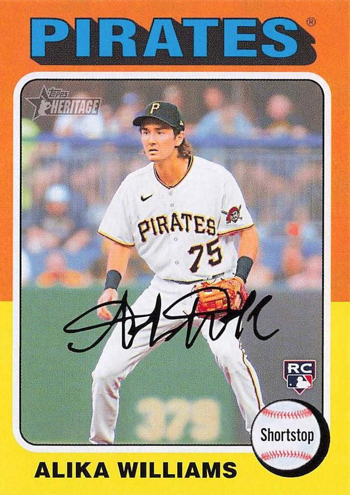 #128 Alika Williams - Pittsburgh Pirates - 2024 Topps Heritage Baseball