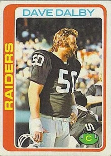 #128 Dave Dalby - Oakland Raiders - 1978 Topps Football
