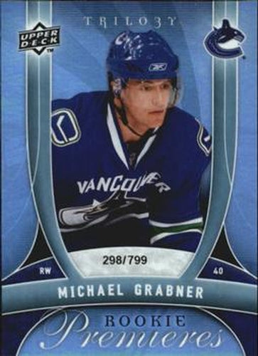 #128 Michael Grabner - Vancouver Canucks - 2009-10 Upper Deck Trilogy Hockey