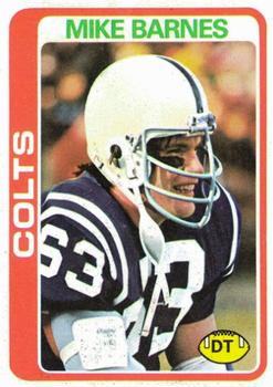 #129 Mike Barnes - Baltimore Colts - 1978 Topps Football