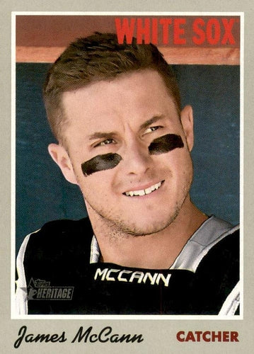 #129 James McCann - Texas Rangers - 2019 Topps Heritage Baseball