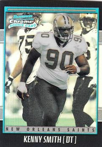 #129 Kenny Smith - New Orleans Saints - 2001 Bowman Chrome Football