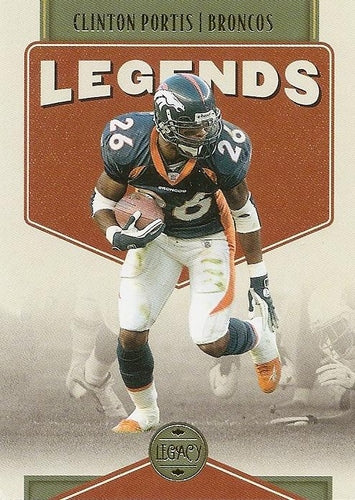 #129 Clinton Portis - Denver Broncos - 2022 Panini Legacy Football