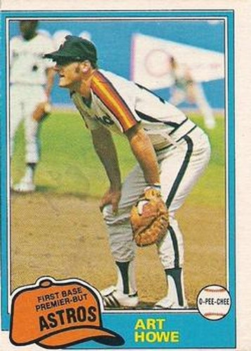 #129 Art Howe - Houston Astros - 1981 O-Pee-Chee - Gray Back Baseball