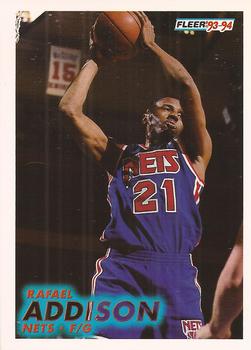 #129 Rafael Addison - New Jersey Nets - 1993-94 Fleer Basketball