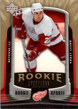 #129 Brett Lebda - Detroit Red Wings - 2005-06 Upper Deck Rookie Update Hockey