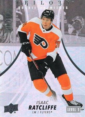 #129 Isaac Ratcliffe - Philadelphia Flyers - 2022-23 Upper Deck Trilogy Hockey
