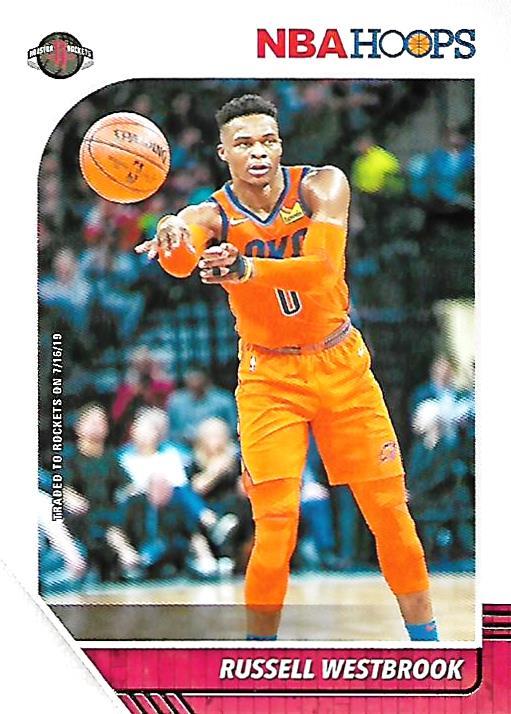 #129 Russell Westbrook - Houston Rockets - 2019-20 Hoops Basketball