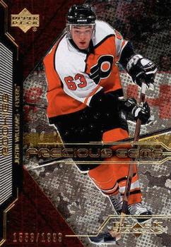 #129 Justin Williams - Philadelphia Flyers - 2000-01 Upper Deck Black Diamond Hockey