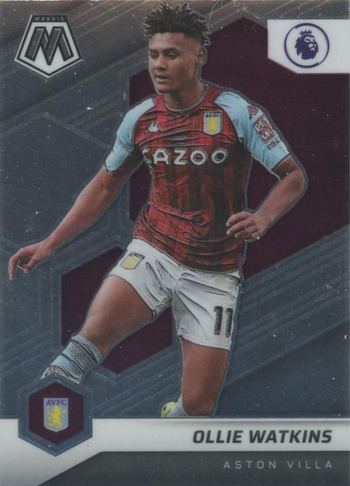 #129 Ollie Watkins - Aston Villa - 2021-22 Panini Mosaic Premier League Soccer