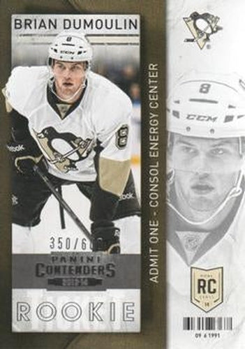 #129 Brian Dumoulin - Pittsburgh Penguins - 2013-14 Panini Contenders Hockey