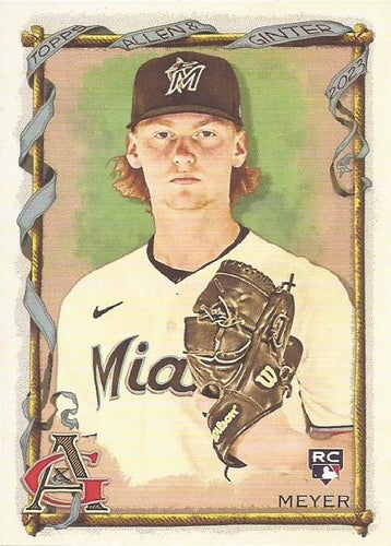 #129 Max Meyer - Miami Marlins - 2023 Topps Allen & Ginter Baseball