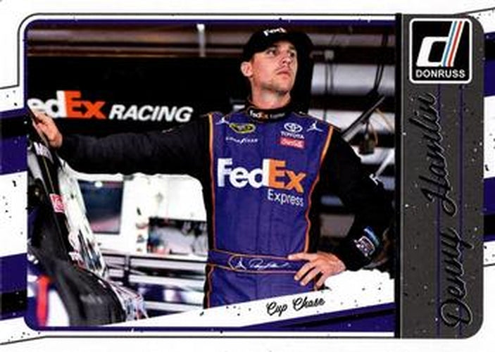 #129 Denny Hamlin - Joe Gibbs Racing - 2017 Donruss Racing