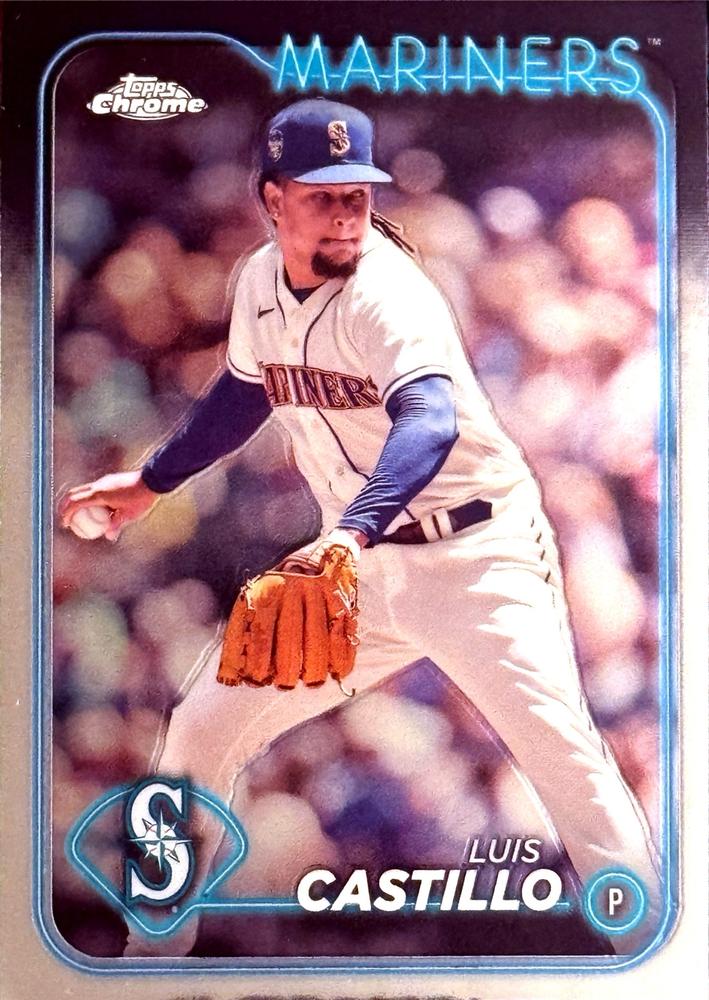 #129 Luis Castillo - Seattle Mariners - 2024 Topps Chrome Baseball