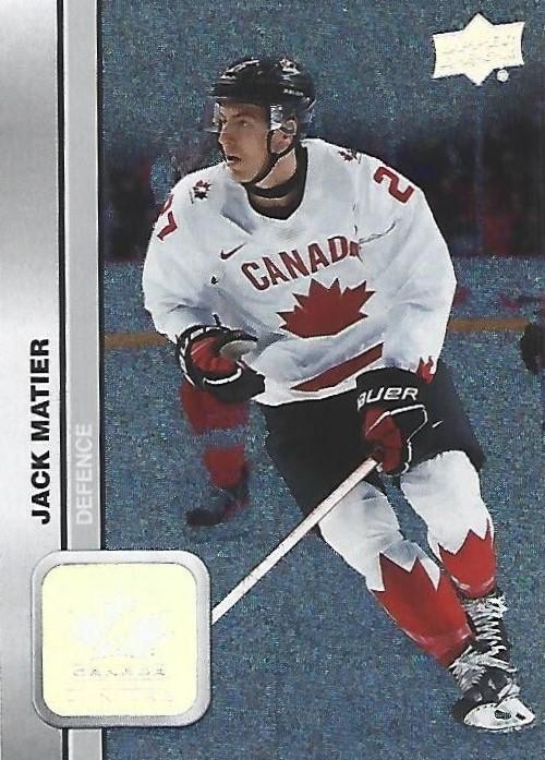 #12 Jack Matier - Canada - 2023 Upper Deck Team Canada Juniors - Patterned Foilboard Hockey