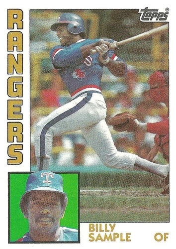 #12 Billy Sample - Texas Rangers - 1984 Topps Baseball