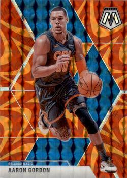 #12 Aaron Gordon - Orlando Magic - 2019-20 Panini Mosaic - Reactive Orange Basketball