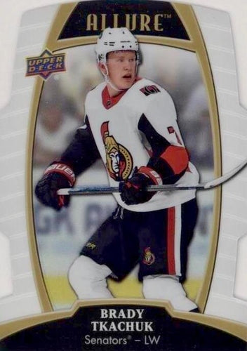 #12 Brady Tkachuk - Ottawa Senators - 2019-20 Upper Deck Allure - White Rainbow Hockey