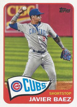 #T65-12 Javier Baez - Chicago Cubs - 2021 Topps - 1965 Topps Redux Baseball