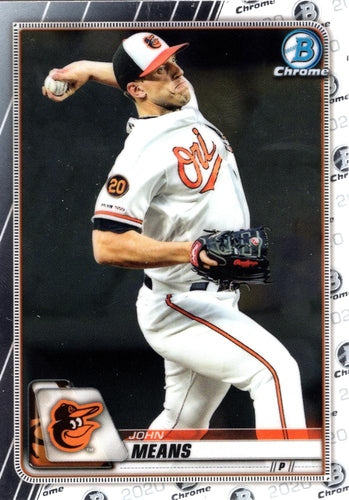 #12 John Means - Baltimore Orioles - 2020 Bowman Chrome Baseball