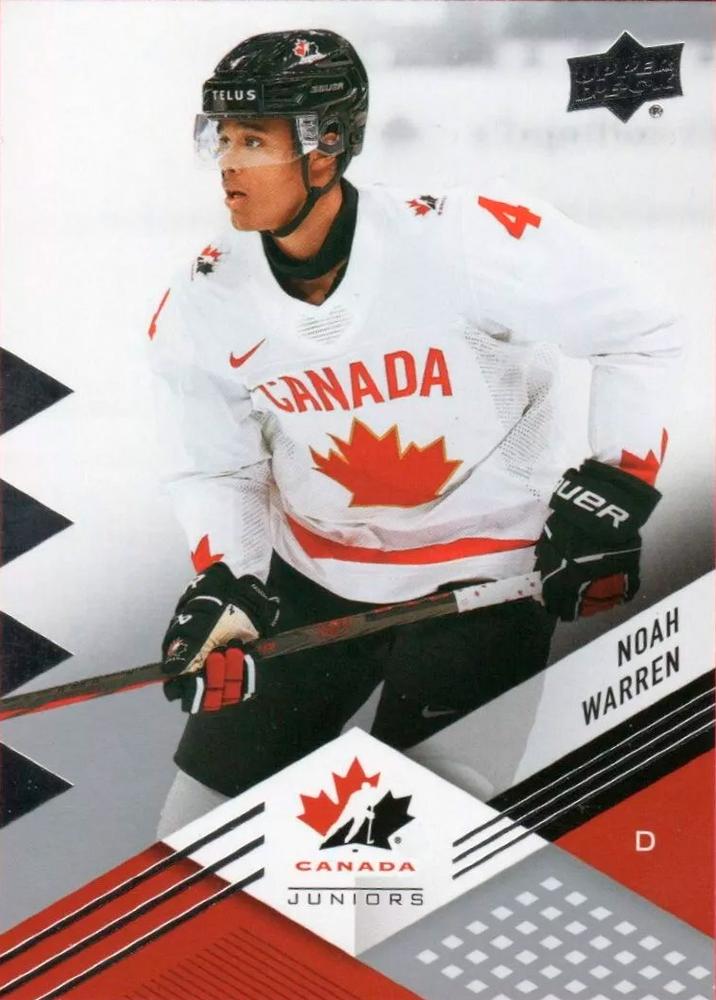 #12 Noah Warren - Canada - 2024 Upper Deck Team Canada Juniors Hockey
