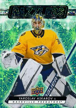 #DZ-12 Yaroslav Askarov - Nashville Predators - 2023-24 Upper Deck - Dazzlers Green Hockey