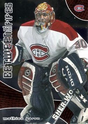 #12 Mathieu Garon - Montreal Canadiens - 2001-02 Be a Player Between the Pipes Hockey