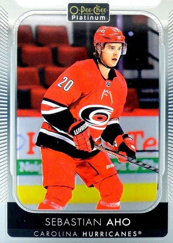 #12 Sebastian Aho - Carolina Hurricanes - 2021-22 O-Pee-Chee Platinum Hockey