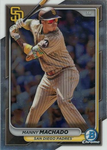 #12 Manny Machado - San Diego Padres - 2024 Bowman Chrome Baseball